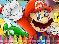 Mario Coloring background