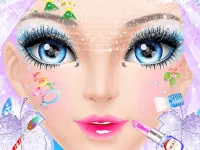 Christmas Makeup Salon background
