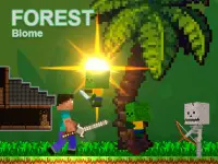 Noob vs Zombies - Forest biome background