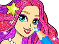 Princess Mermaid Coloring Game background