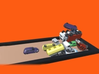 Match auto 2048 game 3d background