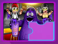 Grimace Shake Puzzle background