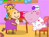 Hippo Toy Doctor Sim Game background