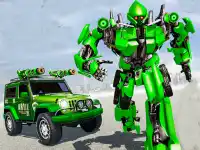 US Police Car Real Robot Transform background