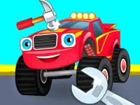 Monster Truck Repairing background