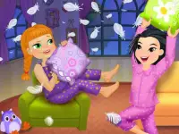 Crazy Pillow Fight Party background