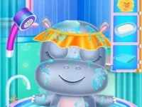 Hippo Baby Care background