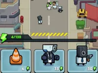 Toilet Fight Police vs Zombie background