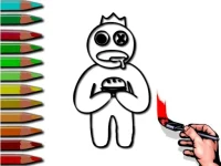 Rainbow Friends Coloring Book background