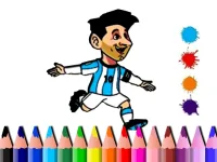 BTS Messi Coloring Book background