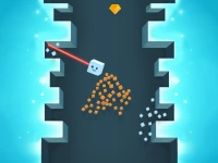 Blocky Hill Tower Game background