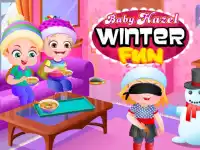 Baby Hazel Winter Fun background