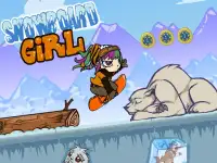 Snowboard Girl background
