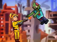 Zombie Ricochet Women Hunter background