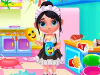 Candy House Cleaning background