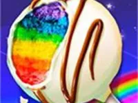 Rainbow Desserts Bakery Party Game background
