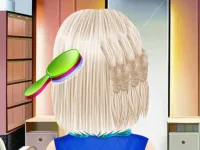 Girls Student Hairstyle Design background