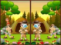 Spot 5 Differences Camping background