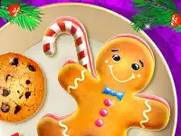 Baking with Santa background