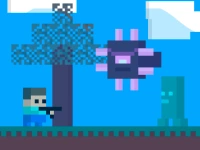 Steve AdventureCraft Aqua background