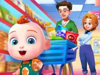 Cute Family Shopping background