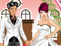 Wedding Couple Dressup background