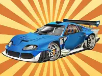 Flying car brawl background