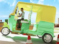 Tuk Tuk Rikshaw Parking background