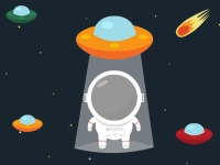 Astronaut vs Aliens background