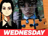 Wednesday Addams Jigsaw Puzzle background