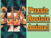 Puzzle Rootate Animal background