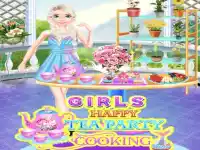 Girls Tea Party Cooking background