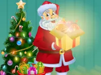 Christmas Santa Lights background