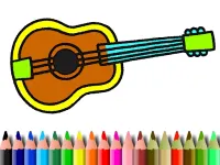 BTS Music Instrument Coloring Book background