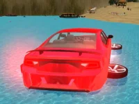 Floating Water Surfer Car background