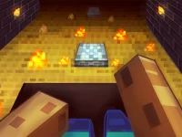 Parkour in the cave 3D background