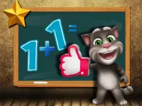 Talking Tom Math Test background