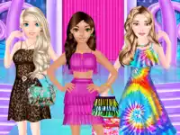 Girls Different Style Dress Fashion background