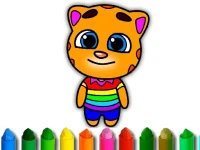 Talking Tom Coloring Book background