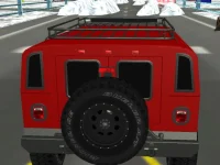 Snow Plow Jeep Driving background