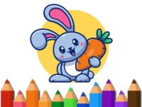 Cute Rabbit Puzzle background