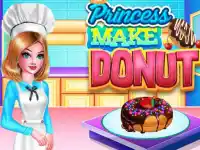 PRINCESS MAKE DONUT COOKING background