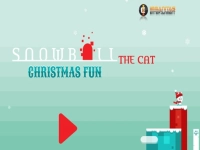 Snowball The Cat Christmas Fun background