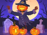 Halloween Monster Party Jigsaw background