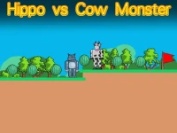 Hippo vs Cow Monster background