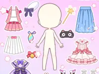 Anime Girl Dress Up background