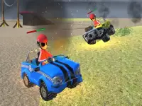Kids car demolition cartoon 2022 background