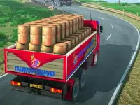 Indian Truck Driver Cargo Duty Delivery background