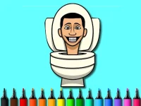 Color Skibidi Toilet background