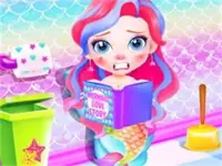 Baby Mermaid Caring Game background